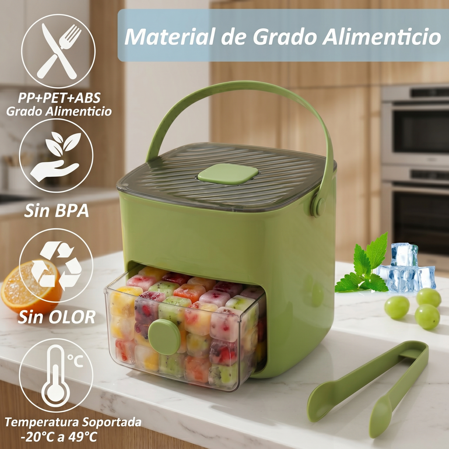 Máquina para hielo de 48 compartimientos